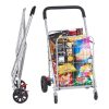 Összecsukható bevásárlókocsi 50 kg könnyű és kompakt kialakítással
