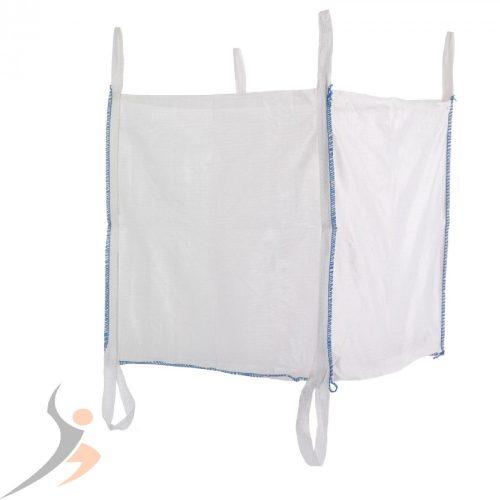 Big Bag zsák 1000 kg 4 + 2 füles hevederfüles zsák DIN EN ISO 21898 szerint 90x90x90 cm ürítőfüles