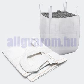   Big Bag zsák 1000 kg 4 füles hevederfüles tároló zsák 90x90x165 cm targoncával, daruval mozgatható