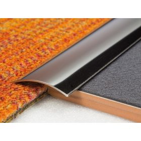 AV Rozsdamentes burkolatváltó profil inox polírozott 30 mm 90 cm öntapadós szintkülönbség kiegyenlít