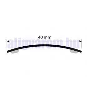 AV Rozsdamentes burkolatváltó profil inox selyemfényű 40 mm 270 cm öntapadós szintkülönbség kiegyenl