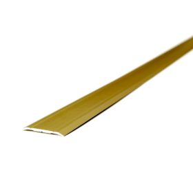   AV Burkolatváltó profil Matt arany lapos bordás 30 mm 2700 mm öntapadós szintkülönbség ragasztható gold