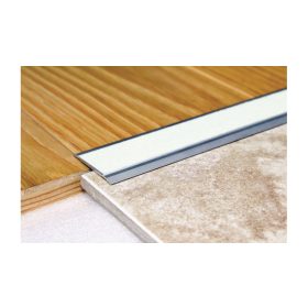   AV Burkolatváltó profil Fluoreszkáló világító ezüst színű lapos bordás 40 mm 900 mm öntapadós szintkülönbség ragasztható