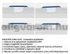Fluoreszkáló burkolatváltó profil ezüst lapos bordás barna 40 mm 900