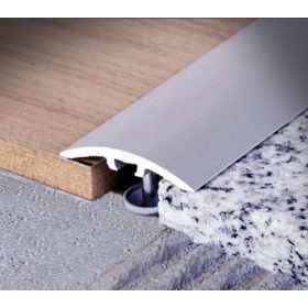   OX 40-2700 ezüst Szintkiegyenlítő profil ezüst 0-12 mm eloxált alu 40 mm széles 270 cm szintkülönbség kiegyenlítő küszöb