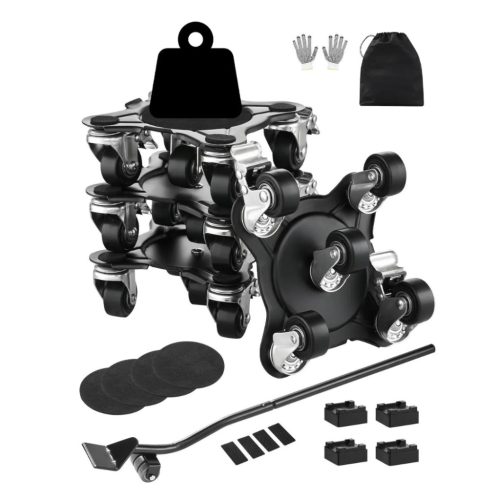 Bútorszállító kocsi görgős bútor alátét 5 kerékkel 158x158x65mm