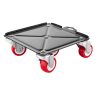4 db Ötkerekű szállítókocsi 1575 kg teherbírású bútorszállító kocsi