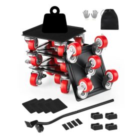   Bútorszállító kocsi 5 kerekes 544 kg teherbírású görgős bútor alátét készlet 