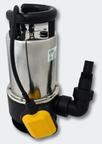 Ipari inox szennyvízszivattyú rozsdamentes búvárszivattyú 1100 W 15.000 l/h 9,5 m emelésű zagyszivattyú