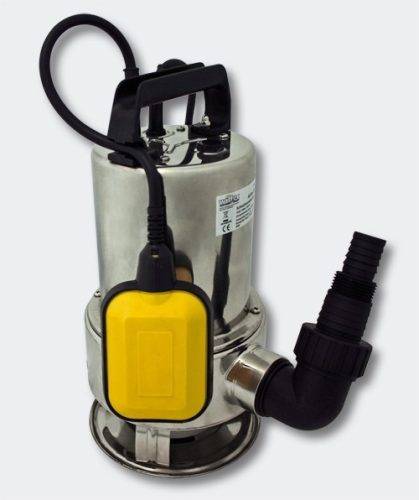 Ipari inox szennyvízszivattyú rozsdamentes búvárszivattyú 550 W 10.500 l/h 7 m emelésű zagyszivattyú