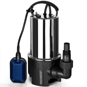   Ipari inox szennyvízszivattyú rozsdamentes búvárszivattyú 650 W 11.500 l/h 8 m emelésű zagyszivattyú