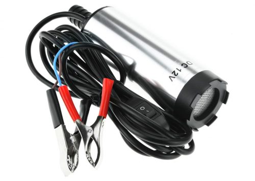 12V 6,4A 1800 l/h Búvárszivattyú víz dízel gázolaj üzemanyag szivattyú 60 és 200 literes literes hordószivattyú