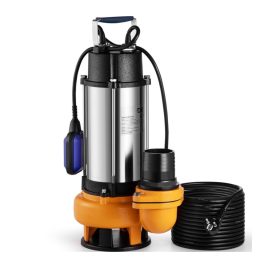  Nagy teljesítményű búvárszivattyú, szennyvízszivattyú rozsdamentes 2200 W 60.000 l/h 18 m emelésű zagyszivattyú 