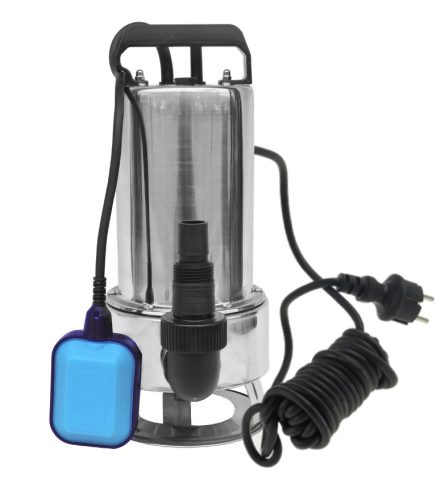 Ipari inox szennyvízszivattyú rozsdamentes búvárszivattyú 550 W 9900 l/h 7 m emelésű zagyszivattyú