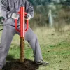 Kézi kerítés oszlop leverő 104 mm belső átmérő, szénacél kivitelű oszlopverő cölöpverő