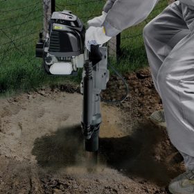   Benzines oszlopverő gép 37,7 cm³, 4 ütemű motor, 55/70 mm fej cölöpverő