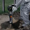 Benzines oszlopverő gép kerítéshez 37,7 cm³, 4 ütemű motor, 3 cserélhető fej cölöpverő