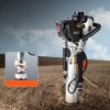 Benzines oszlopverő gép kerítéshez 37,7 cm³, 4 ütemű motor, 3 cserélhető fej cölöpverő
