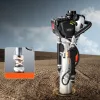 Benzines oszlopverő gép kerítéshez 37,7 cm³, 4 ütemű motor, 3 cserélhető fej cölöpverő