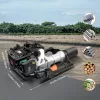 Benzines oszlopverő gép 37,7 cm³, 4 ütemű motor, 2 cserélhető fej kerítés oszlop leverő cölöpverő