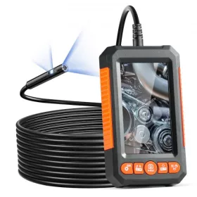   Endoszkóp csőkamera 5m 1080P 4,3" kijelző 32 GB TF kártya