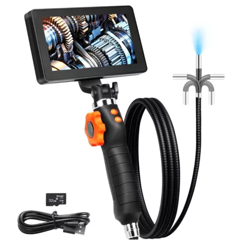 Csuklós csőkamera 1m 1080P 127 mm kijelző, 32 GB TF-kártya