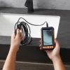 Endoszkóp 15m 1080P 4,3" kijelző 32 GB TF kártya csőkamera 