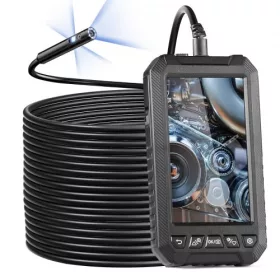   Endoszkóp cső kamera 15m 1080P 5" kijelző 32 GB TF kártya
