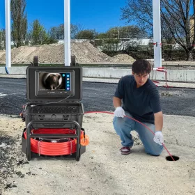   Csőkamera 50m ⌀23mm 1080P 9" HD kijelző, 512 Hz jeladó