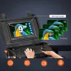 Ipari csatornakamera 70m ⌀23mm csőkamera 9" kijelző 1080P 512 Hz jeladó
