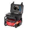 Ipari csatornavizsgáló kamera 30m ⌀23mm, 1080P 9" kijelző, 512 Hz jeladó, önbeálló lencse