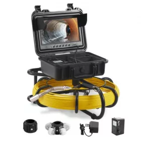   Ipari csőkamera 70m ⌀23mm 720p 9” LCD kijelző, 16 GB SD-kártya