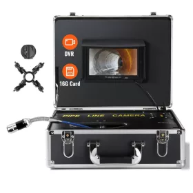   Ipari csőkamera 20m ⌀25mm 7" LCD kijelző, 16GB SD kártya, IP68 4500mAh