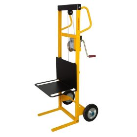   Molnárkocsi emelőlappal Csörlős molnárkocsi emelőköteles kézikocsi 100 kg 900 mm