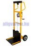 Molnárkocsi emelőlappal Csörlős molnárkocsi emelőköteles kézikocsi 100 kg 900 mm