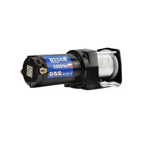   12V 2500 lb/ 1134 kg teherbírású, elektromos csörlő, vezeték nélküli távirányítóval, drótkötéllel, vontató csörlő 