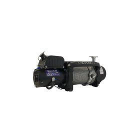   24V 14000 lb/ 6350 kg nagy teherbírású, elektromos csörlő, vezeték nélküli távirányítóval, drótkötéllel, vontató csörlő 