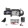  24V 18000 lb 8165 kg elektromos quad csörlő drótkötéllel, kormányról vezérelhető, eke mozgatásához is alkalmas 