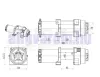  12V 4500 lb/ 2041 kg teherbírású, elektromos csörlő, vezeték nélküli távirányítóval, drótkötéllel, vontató csörlő 
