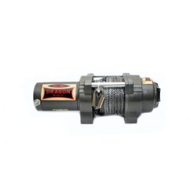   12V 2041 kg ATV, quad elektromos csörlő, vezeték nélküli távirányítóval, szintetikus kötéllel acél kampóval, kormányra szerelhető távirányító