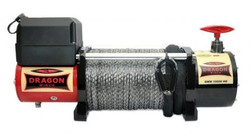 12V 10000 lb/ 4536 kg elektromos csörlő szintetikus kötéllel vezeték nélküli távirányítóval, MAGAS MINŐSÉG