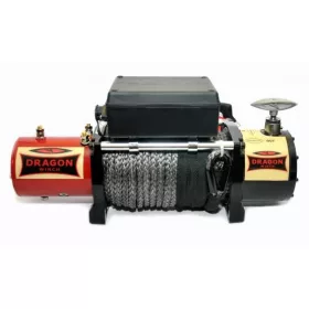 12V 12000 lb/ 5443 kg elektromos csörlő szintetikus kötéllel, vezeték nélküli távirányítóval, MAGAS 