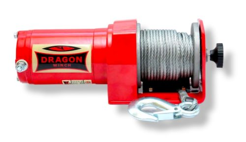 12V 2000 lb/ 907 kg elektromos quad csörlő drótkötéllel, kormányról vezérelhető, eke mozgatásához is alkalmas, MAGAS MINŐSÉG