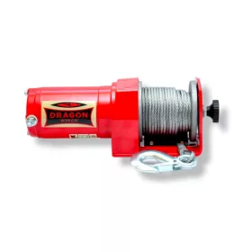 12V 2500 lb/ 1133 kg elektromos quad csörlő drótkötéllel, kormányról vezérelhető, eke mozgatásához i