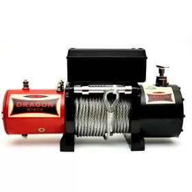   12V 8000 lb/ 3629 kg elektromos csörlő drótkötéllel, vezeték nélküli távirányítóval, MAGAS MINŐSÉG