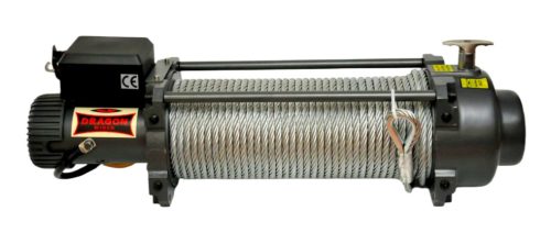 12V 16000 lb/ 7257 kg nagy teherbírású, elektromos csörlő, vezeték nélküli távirányítóval, extra hosszú drótkötéllel acél kampóval. Autómentő csörlő, vontató csörlő