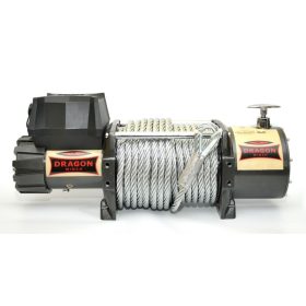   24V 18000 lb/ 8165 kg nagy teherbírású, elektromos csörlő, vezeték nélküli távirányítóval, drótkötéllel acél kampóval. Autómentő csörlő, vontató csörlő