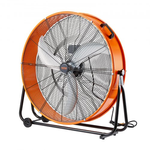 Ipari dobventilátor 13000 CFM légszállítással – 3 fokozat, 360°-ban forgatható fej, 220 W teljesítmény, halk működés, 88×34×94 cm, görgős kialakítás