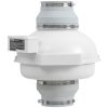 Nagy teljesítményű radonelszívó csatornaventilátor – 380 CFM légáram, 148–114 mm csatlakozó, csendes, vízálló, nyomásmérővel
