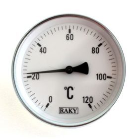 Csőre rugókkal rögzíthető kontakt hőmérő